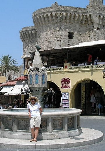 Rosemary Krug in Rhodos, Greece