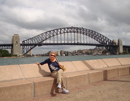 Rosemary Krug at Sydney Harbour Bridge