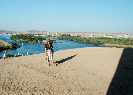 Rosemary Krug at the Aswan High Dam