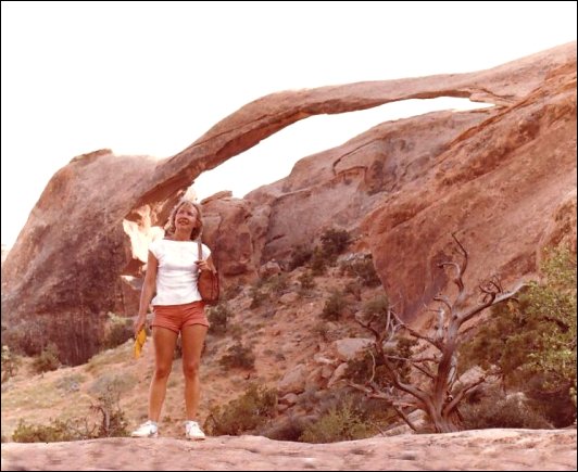 Rosemary Krug at Landscape Arch