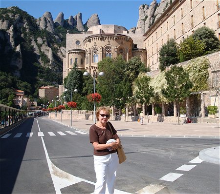 Rosemary Krug at Montserrat Monastery, Catalonia