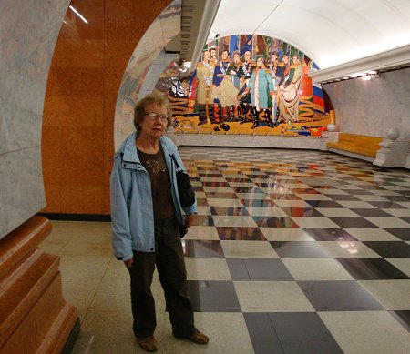 Rosemary Krug in Moscow Subway