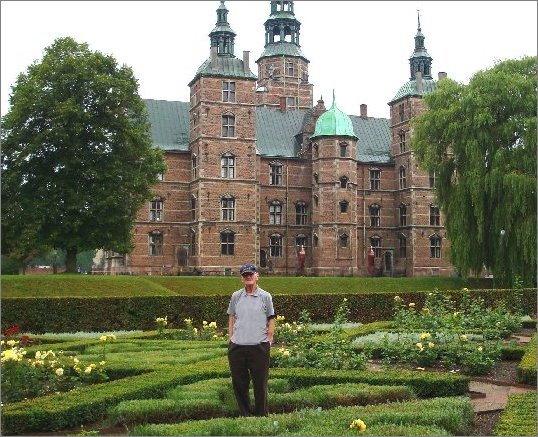 Fred R. Krug at Rosenborg Castle in Copenhagen