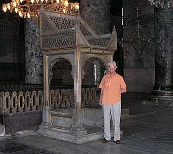 Fred R. Krug in Hagia Sophia in Istanbul