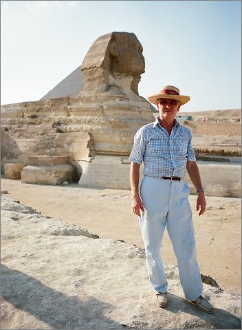 Fred R Krug 
at the Great Sphinx of Giza