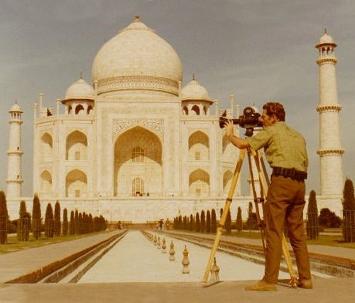 Cinematographer Fred R. Krug at the Taj Mahal