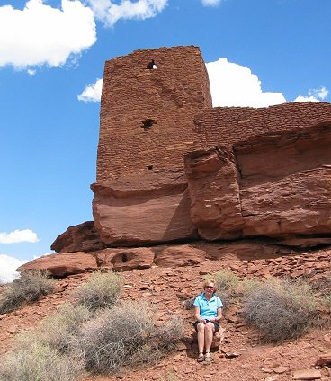 Rosemary Krug in Wupatki National Monument